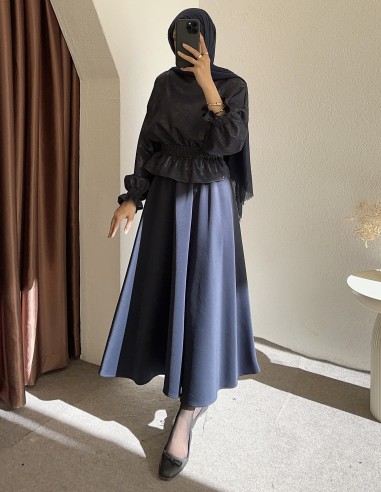 PR701 simli büzgülü etek takım -...