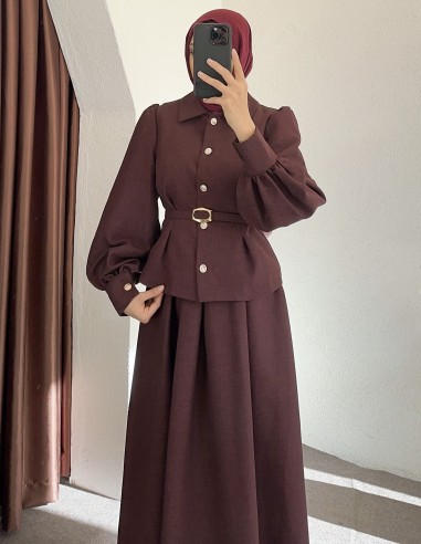 3072 kemerli takım - Bordo