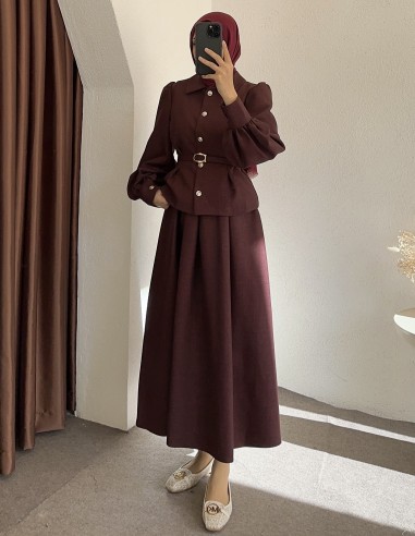 3072 kemerli takım - Bordo