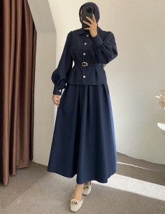 3072 kemerli takım - Lacivert