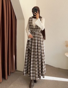 2118 ekose jile - kahverengi