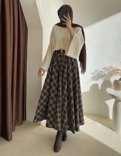 7177 ekose kloş etek-... 2