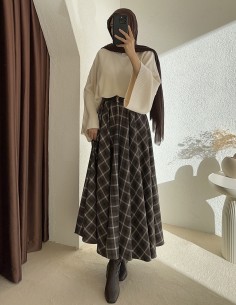 7177 ekose kloş etek-...