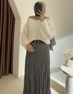 30104 bürümcük etek - Gri 2