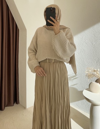 30104 bürümcük etek - bej