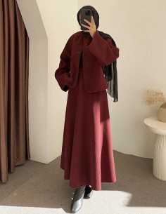 HK26080 ceket takım - bordo 2