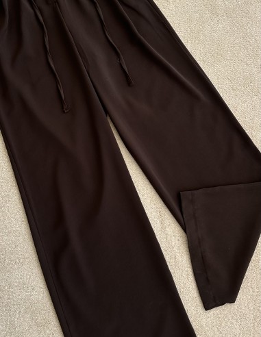 3709 palazzo pantolon - Kahverengi