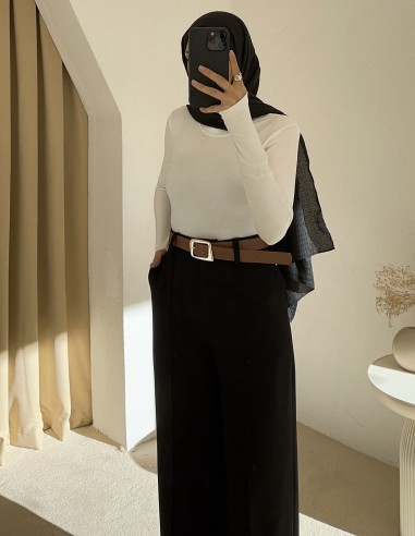 3102 parmak geçmeli badi-Beyaz