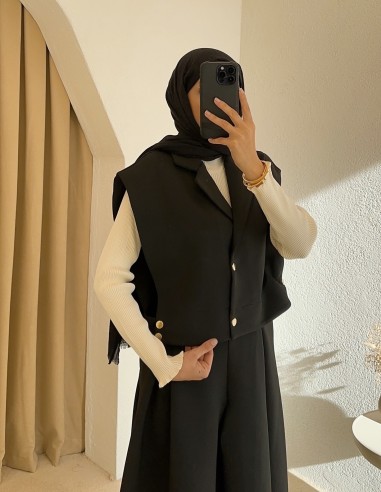 51005 yanları çıtçıtlı etek takım -...