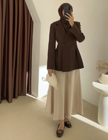 7548 blazer ceket Kahverengi