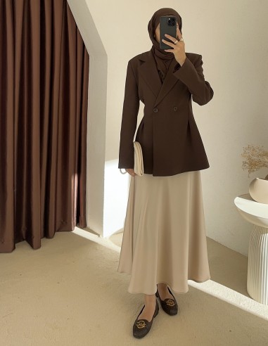 7548 blazer ceket Kahverengi