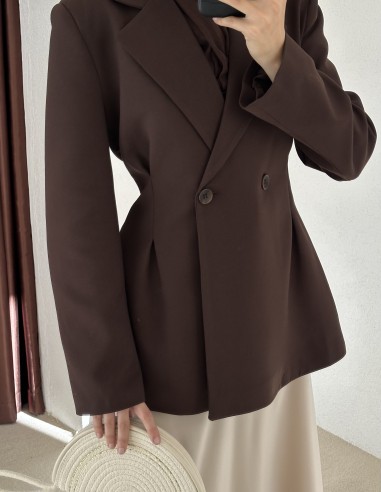 7548 blazer ceket Kahverengi