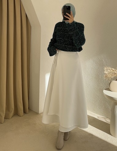 A1004 ponponlu kazak - Yeşil