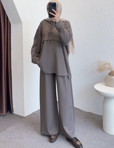 HK26063 oysho takım - vizon