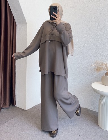 HK26063 oysho takım - vizon