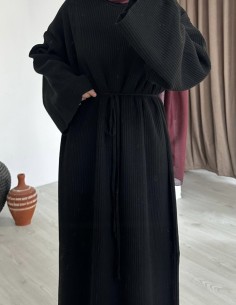 2900 fitilli elbise - Siyah 2