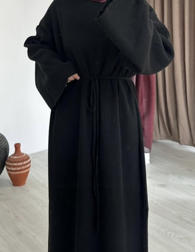 2900 fitilli elbise - Siyah