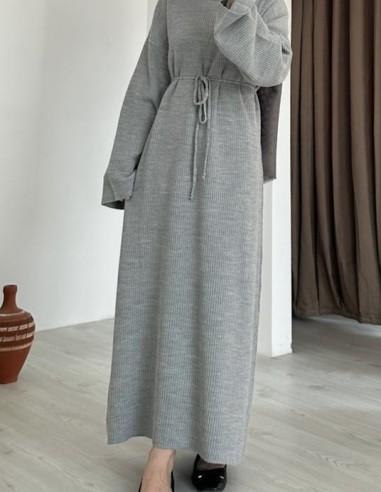 2900 fitilli elbise - Gri