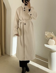 26133 oversize tüylü kaban...