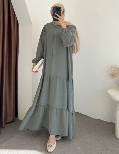 1262 elbise - yeşil 2