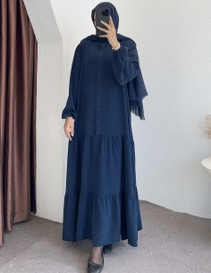 1262 elbise -Lacivert