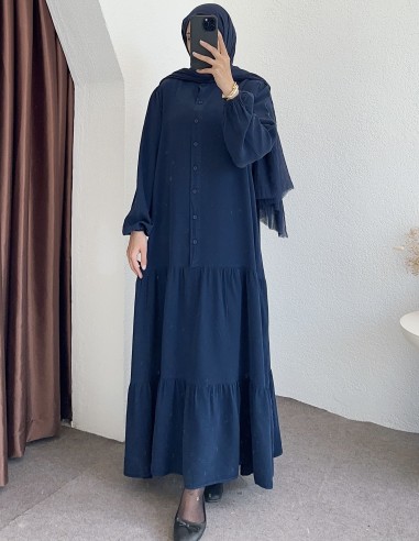 1262 elbise -Lacivert