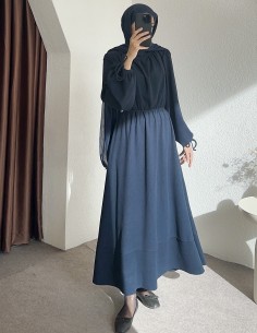 518 bel detay elbise -...