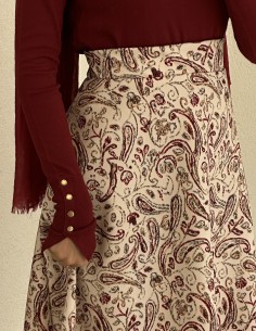 8961 desenli scuba etek -... 2