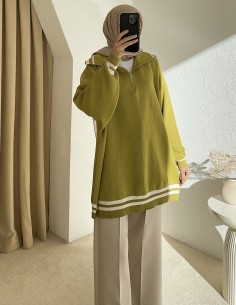 40643 yaka detay kazak - yeşil 2