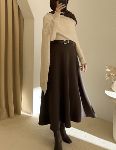 E318 atkı kazak- bej 2