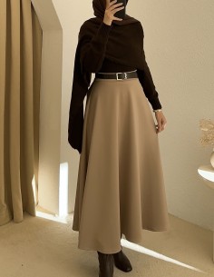 E318 atkı kazak- Kahverengi 2