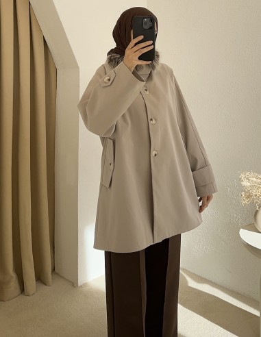 3169 su geçirmez trenç - Bej