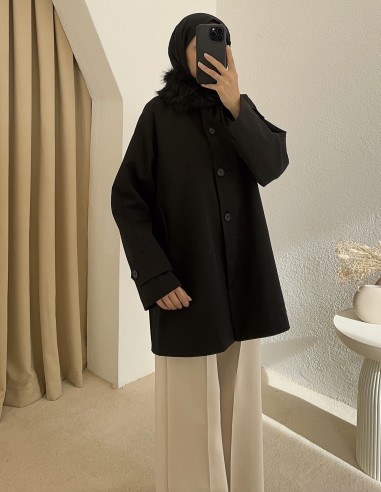 3169 su geçirmez trenç - siyah