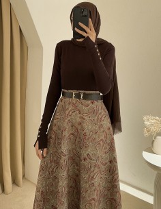 8961 desenli scuba etek -... 2