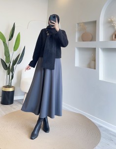 2943 kalp düğmeli kısa...