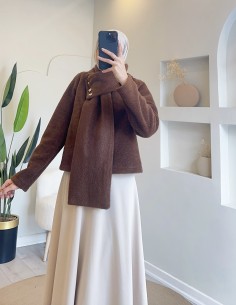 2943 kalp düğmeli kısa... 2