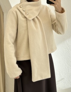 2943 kalp düğmeli kısa...