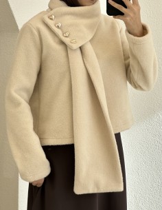 2943 kalp düğmeli kısa... 2