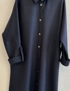 627 kemerli tunik - lacivert