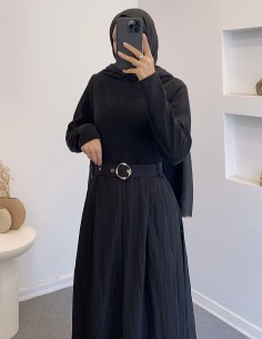 51240 fushya elbise - siyah 2