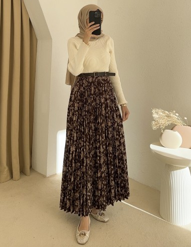 197 piliseli etek -Acı kahverengi