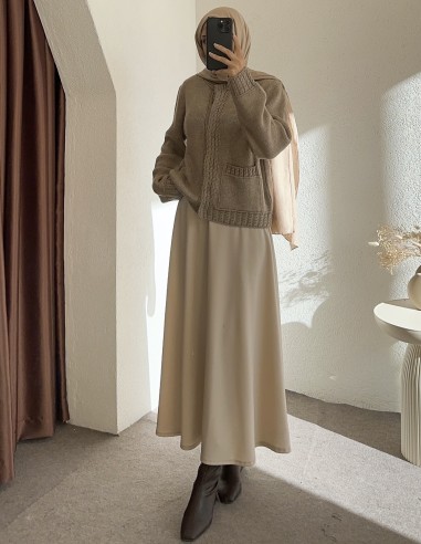 2451 cepli hırka - vizon