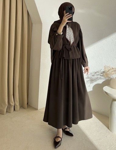 1158 efsun takım - Kahverengi