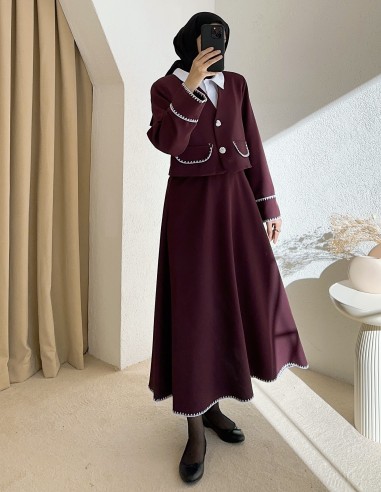 2783 Asya takım - bordo