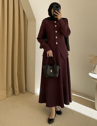 3185 almira takım - Bordo