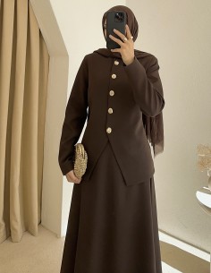 3185 almira takım - kahverengi 2