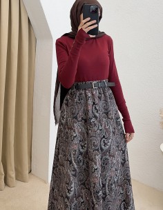 794 etnik desen etek - kiremit 2