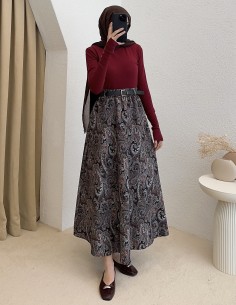 794 etnik desen etek - kiremit