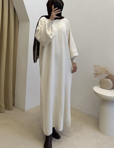 2740 triko elbise - taş