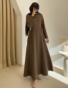 HY26000 eva elbise - Camel 2